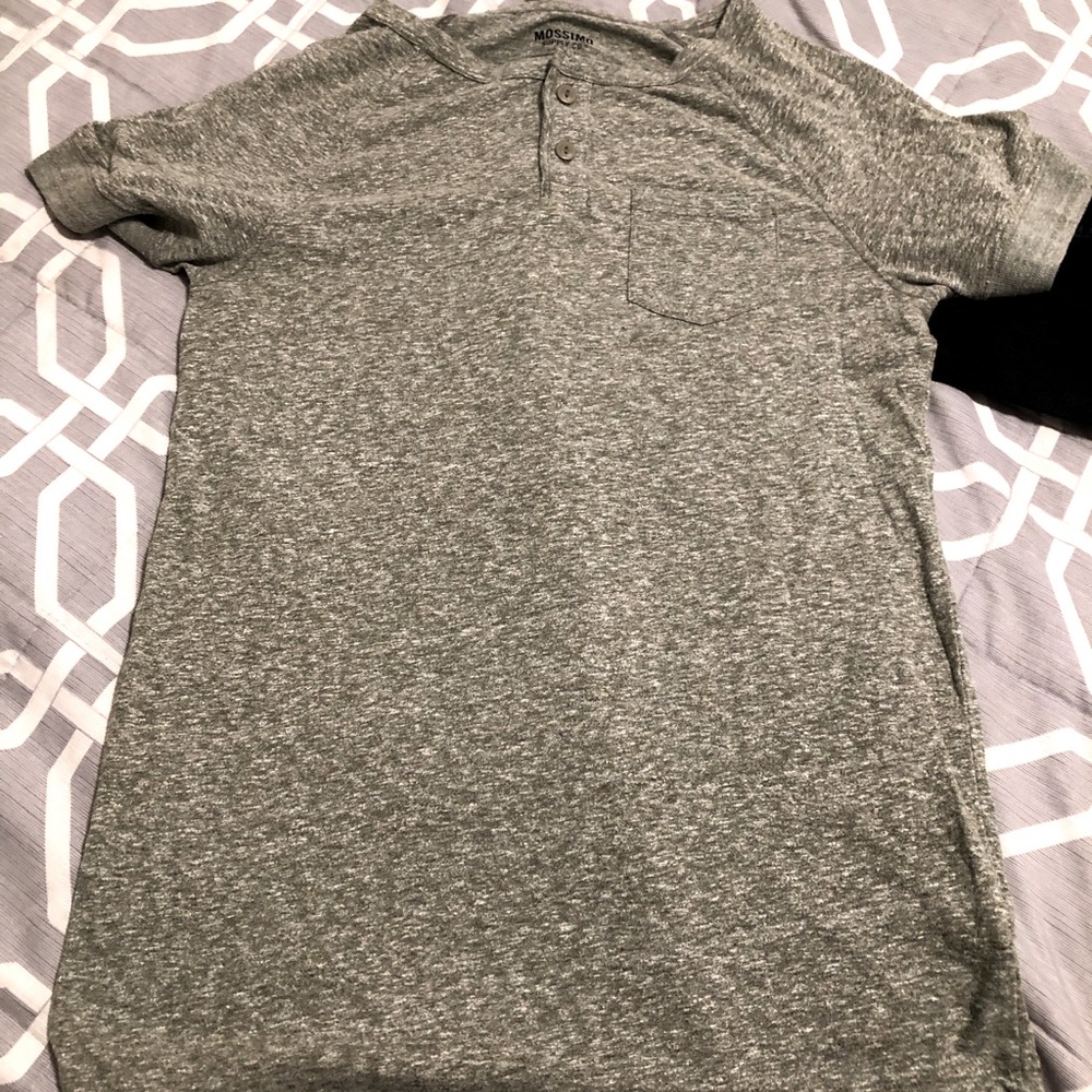 Three button up T-shirt